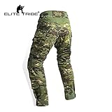 Emerson Airsoft Hunting Tactical Pants Combat Gen3 Pants with Knee Pads (US, Alpha, XX-Large, Regular, Regular, Multicam Tropic)