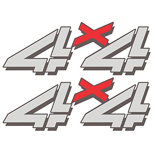 4x4 Decals for Trucks Chevy Silverado 1998-2007 Bed Side 1500 2500 HD (Die-Cut (Peel & Stick))