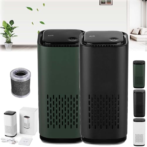 Puppy Mothers Pet Air Purifier, Pet air purifiers for home pee smell, Pet air purifier puppy mothers, with True Hepa 3-in-1 Filter, 360° Intake Air Purifier, Covers up to 990 Ft² (2PCS-B)