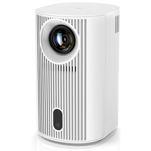Projector 4K with WiFi and Bluetooth, Portable Projector with Sensorless Auto Focus, Outdoor Movie Projector 120'' Screen Compatible with HDMI/USB/Smartphone/PC/Laptop