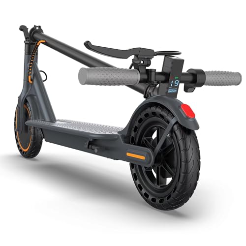 VOLPAM Electric Scooter, 350W/500W, 8.5"/10" Tires, 12/21/28 Miles Range, 16/19/22Mph, Folding E-Scooter with Dual Braking (8.5''-21Miles-350W-Orange)
