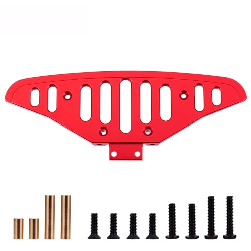 Mesimsple Alloy Front Bumper for MJX 1/14 Hyper Go 14301 14302 14303 Series Upgrades Part Red