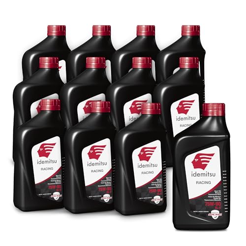 Idemitsu Full Synthetic Racing 75W-90 Gear Oil – 1 Quart, Case of 12 | High-Performance Gearbox Oil for Extreme Conditions