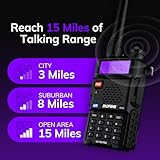 BAOFENG UV-5G PRO GMRS Handheld Radio, UHF/VHF/Airband/220MHz/350MHz Scanner & Receiver, GMRS Repeater Capable, Long Range Two Way Radio with Programming Cable 15.5” ANT, Support Chirp, 2 Pack