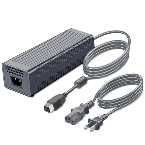TNP Power Supply Brick AC Adapter for Xbox 360 - Charger Wall Cord Cable Replacement Kit Compatible with Microsoft Xbox 360 Jasper Valhalla 175W Gaming Console