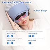 Electric Head Massager Eye Masks with 6 Air Bags | 2 Heat Modes | 4 Massage Modes | 360° Deep Relax | Pressure Relief | Removable | Voice prompts | Bluetooth-Capable | Gifts for Family and Friends