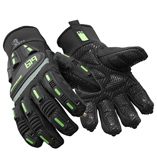 RefrigiWear Insulated Extreme Freezer Gloves, Winter Work Gloves with Touch-Rite Nib for Touchscreen, -30°F Comfort Rating (Black, Medium)