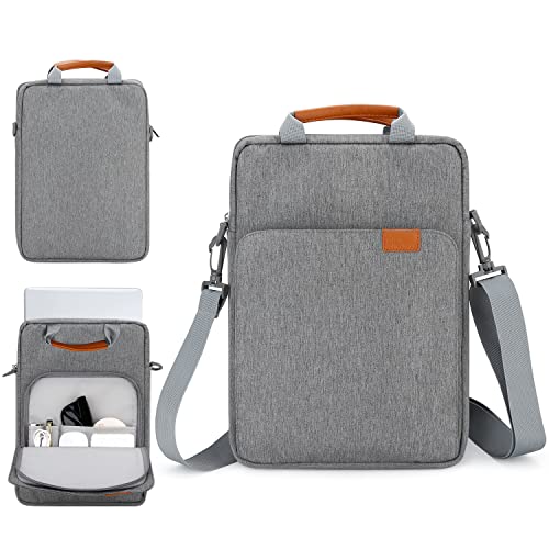 13 inch Laptop Sleeve with Shoulder Strap and Handle,Computer Bag Carrying Case for 13.3 Apple MacBook iPad,Chromebook