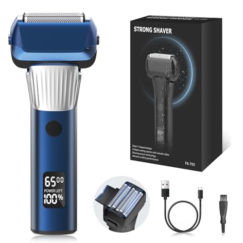 Electric Shavers for Men Face,Electric Razor for Men,5 Blades Foil Shaver for Mens,2 Speeds Cordless Portable Shaver Barber for Close Shave,Wet/Dry Man Shavers,Rechargeable Shaving Machines for Travel