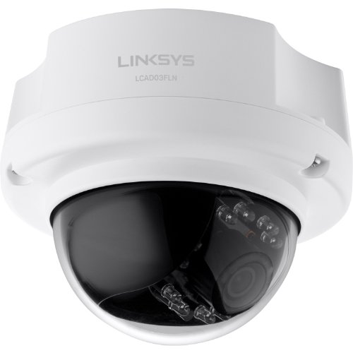 Linksys LCAD03FLN Cámara domo de visión nocturna para interiores 1080p 3 MP (blanca)