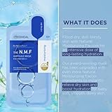 Mediheal Official Best No.1 Korean Sheet Mask - NMF Ampoule Face Mask 10 Sheets For Intensely Hydrating Moisturizing with NMF For All Skin Types