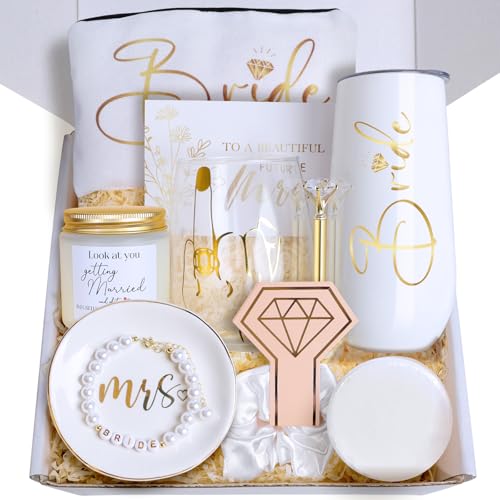 Bride To Be Gifts Box, Bridal Shower Gifts, Bachelorette Gifts for Bride, Wedding Gifts Engagement Gifts for Her, Bachelor Party Gifts Fiance Gifts for Women, Future Mrs Newly Engaged Gifts Ideas