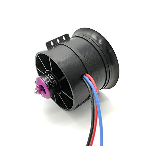 Powerfun EDF 90mm 12 Blades Ducted Fan with RC Brushless Motor 1450KV Balance Tested for EDF 6S RC Jet Airplane