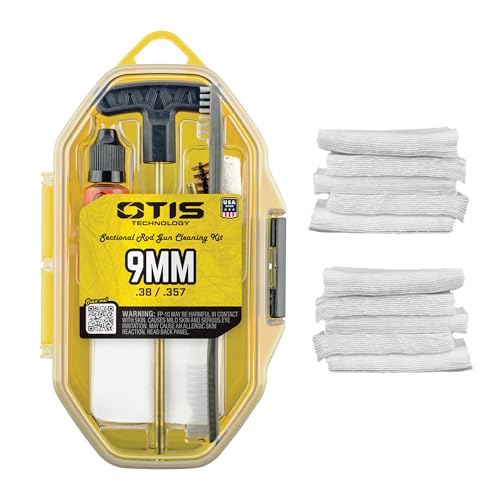 Otis Technology .38/9mm/.357 Pistol Cleaning Kit with Brass Rod and Extra Patches
