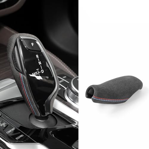 BETTERHUMZ Car Gear Shift Knob Cover for BMW G30 G32 G38 G11 G12 G01 G02 G08 5 6 7 Series Gt X3 X4 for Alcantara Car Interior Accessories