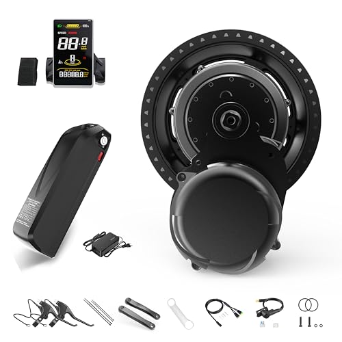 Tongsheng TSDZ8 48V 750W Mid Drive E-Bike Conversion Kit with SWM58 Display & 48V 19.2Ah Shark Battery - High-Performance, Electric Bike Motor for All-Terrain Powerhouse with Speed & Torque Sensor