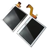 2023 New Replacement LCD Screen Display Compatible for Nintendo DS Lite DSL NDSL, Top Bottom Lower Screen Display