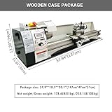 INTSUPERMAI Mini Metal Lathe 8" x 39" Inch Thread Mini Lathe Bench Top 1100W Power Metal Wood Plastic LatheHobby DIY Metal Lathe 50-2500rpm Brushless Motor 110V