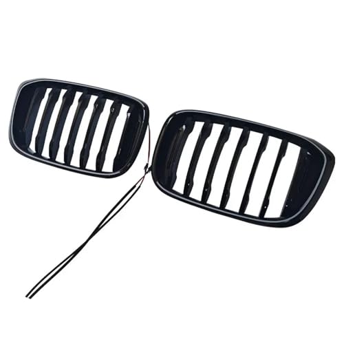 Design Front Kidney Luminous Grille Led Light Grill Replacement Racing Grills Grilles Auto Compatible With BMW X3 G01 2018 To 2021(One Line)