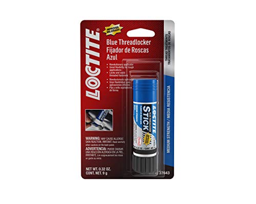 LOCTITE 248 Blue Threadlocker Glue Stick: All-Purpose, Medium-Strength, Anaerobic, No Drip, General Purpose, Works on all Metals | Blue, 9 Gram Wax Stick (PN: 37643-506166)