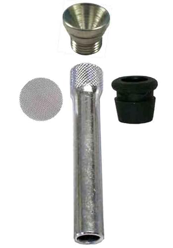 1 Metal Threaded Plumbing Water-Pipe Stem - 4.5" Downstem Conduits + 1-Rubber Grommet Seal + 1- Aluminum Bowl Plumbing Pipe Part 1-Hit Drop Condensation - Lighting Conduits Plumbing Stems