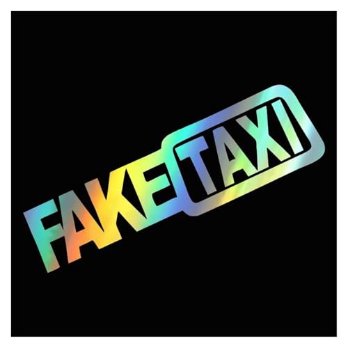 Funny Fake Taxi Car Auto Sticker Emblem Self Adhesive Vinyl Decal(Burst)
