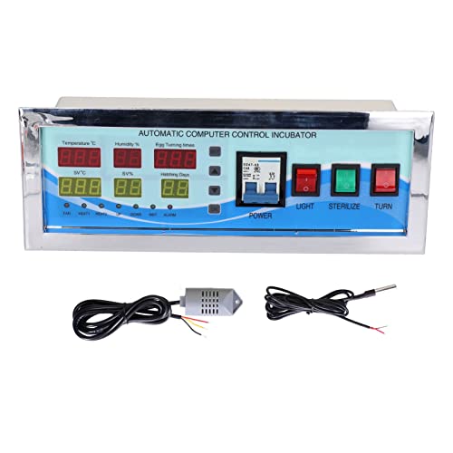 Egg Incubator Temperature Controller Thermostat, XM‑18G 110V Automatic Control System Poultry Egg Incubator Temperature Humidity Sensor Controller