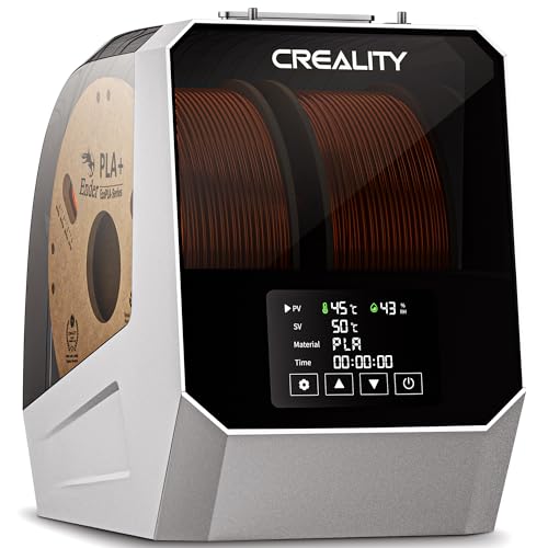 Creality Filament Dryer Box,Dual-Spool Creality Space Pi Filament Dryer Plus with 360° Fast Heating & PTC Heater,4" Touch Screen,Compatible PLA,Silk PLA,ABS,PETG,TPU,Nylon,ASA,PC,PA & More