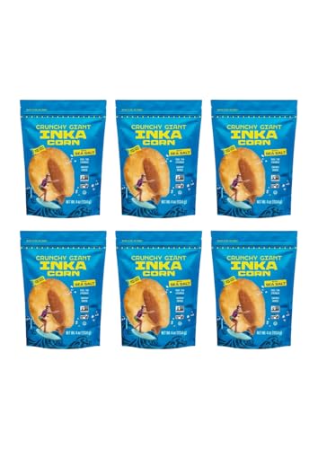 Inka Corn Nuts, Gluten Free Roasted Giant Corn, Original Flavor, 4-Ounce (Pack of 6)