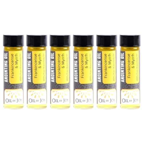 Swanson Christian Products Anointing Oil - Frankincense and Myrrh - 1/4 Ounce - Package of 6