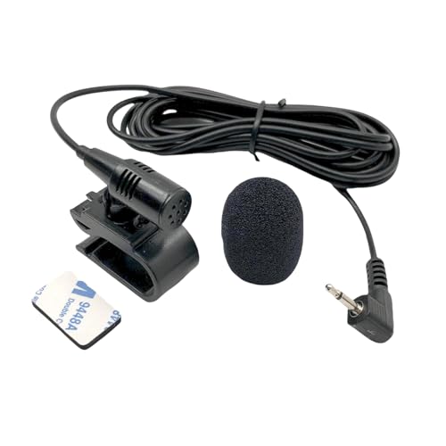 2.5mm Plug Microphone Compatible Replacement for Pioneer AVH, AVIC, FH, DEH, DMH, SPH, MVH, MXTX Series Head Unit Receiver – External Mic for Clear Audio and Hands-Free Communication