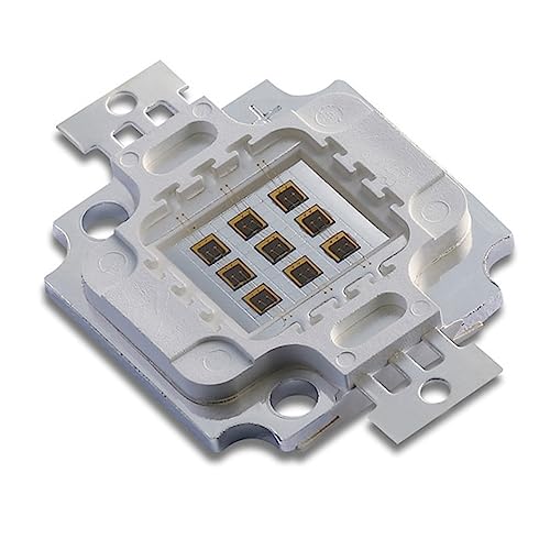 LEDGUHON 5W IR LED Chip,850nm Infrared COB Module Light Emitter Diode Component for CCTV,Night Vision,DIY Lighting (1050mA,4-5V,140deg,42mil chip,Square Bracket)