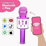 Move2Play, Kids Karaoke Microphone | Includes Bluetooth & Pre-Loaded Songs | Christmas & Birthday Gift | Toy for All Ages - 2, 3, 4, 5, 6+ Year Old Girls, Boys & Toddlers