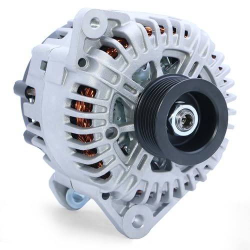 11256N New Alternator Fit for 2007-2019 Nissan Armada Frontier Pathfinder Titan Xterra, 2008-2010 Infiniti QX56, 2009-2012 Equator, 12V 130A 7-Groove Pulley 11256 23100-ZH00A 23100-ZH00B TG15C113