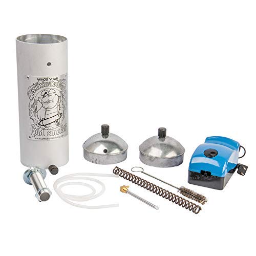 Smoke Daddy Big Kahuna Hot or Cold Smoke Generator | Works with Any Outside BBQ Grill | Electric Smoker Pellet Accessory | Add Your Favorite Blend of Wood Chunks or Chips to Customize Flavor Profile