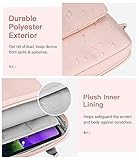 MoKo 9-11 Inch Tablet Sleeve Bag Handle Carrying Case with Shoulder Strap Fits New 11-inch iPad Pro M4/iPad Air M2, iPad 10th 10.9, iPad 9/8/7th 10.2, iPad Air 5/4th 10.9, Tab S8/S9 11, Pink