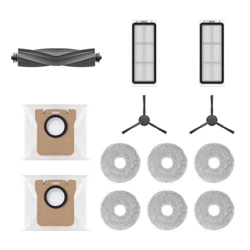 DREAME Replacement Accessories Compatible with L20 Ultra, Auxiliary Cleaning Kit, Accessory Kit Includes 1 Main Brush, 2 Side Brushes, 2 Filters, 2 Dust Bags, 3 Pairs (6pcs) of Mop Pads