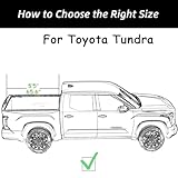 Retractable Truck Bed Tonneau Cover Compatible with 2022 2023 2024 2025 Toyota Tundra (5.6' /66.7") Retractable Hard Truck Bed Cover Password Lock