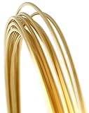 Pure 24 K Yellow Gold, Round Wire, 24 Gauge, 6 Inches