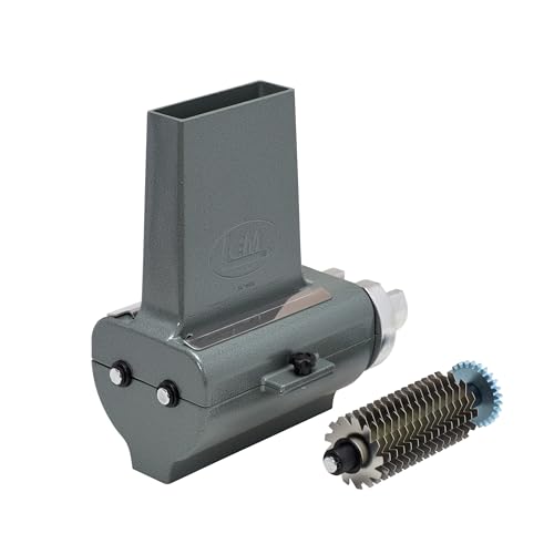 LEM Products BigBite 2-in-1 Jerky Slicer and Tenderizer Attachment for Meat Grinders, Aluminum