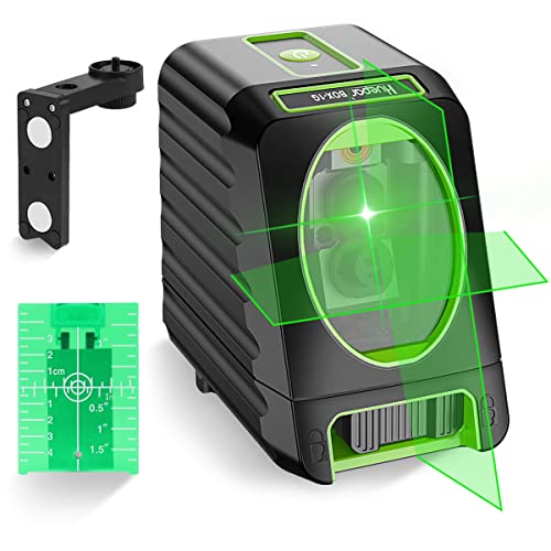 Huepar Box-1G Laser Level Self-Leveling, 150ft Outdoor Green Cross Line with Pulse Mode, 150° Vertical Lines, Magnetic Base & Battery Included – High Precision for DIY and Professional Use