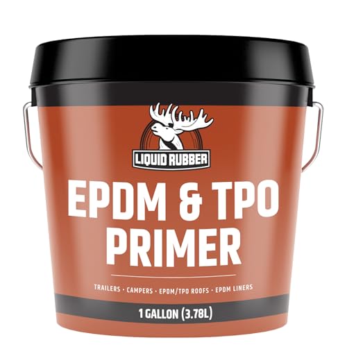 Liquid Rubber EPDM and TPO Primer – High-Performance Basecoat for RV, Camper and Trailer Roof Protection, 1 Gallon