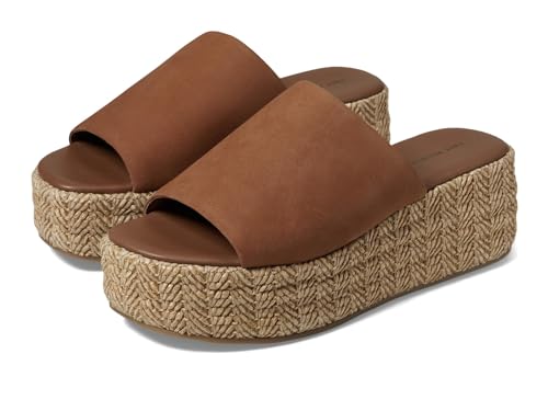 Free People Women's Harbor Raffia Flatform Platform, Tan, 8.5