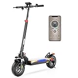iScooter iX3 Electric Scooter,10" Off Road Pneumatic Tires,800W Motor E-Scooter Up to 25 Miles Range, Top Speed 25MPH, Adjustable Handlebar Height, Folding Commuting Escooter for Adults