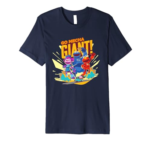 Sesame Street Mecha Builders Go Mecha Giant! Elmo, Cookie Premium T-Shirt