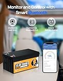 ECO-WORTHY 12V 280Ah 2 Pack LiFePO4 Lithium Battery with Bluetooth, Low-Temp Protection, 6000+ Deep Cycles, 7168Wh Energy, Support in Series/Parallel, for RV, Off-Grid, Solar Power System,UPS, Marine