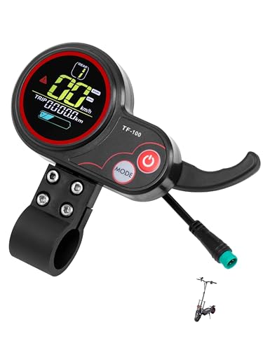 INXING TF-100 5PIN 36v48v52v60v Electric Scooter LCD Instrument Throttle Controller Power Switch Throttle Electric Scooter Finger Hook Accelerator Universal Electric Scooter Accelerator