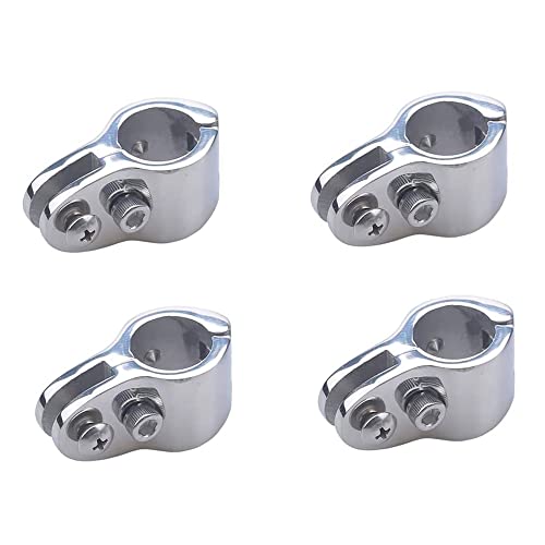 MIZUGIWA Boat Bimini Top Hinge Rail Mount,Bimini Jaw Clamp Slides Hinged,316 Stainless Steel Jaw Slide Boat Marine Hardware Heavy Dudy for 1 Inch Tube W/Locking Screw,Boat Yacht,Pack of 4