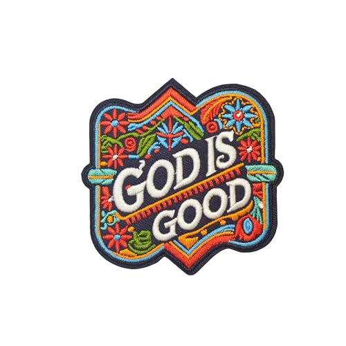 God is Good Morale Patch: Funny Christian Military Patches Cute Meme Patch Mello Patch - Hook and Loop Sew On Patch - Embroidered Emblem Fastener for Tactical Backpack Bible Verse Murph Vest Jean Hat