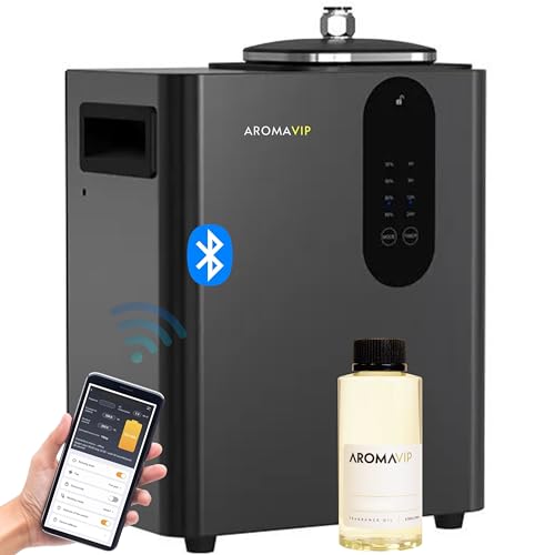 Aromar Smart HVAC Scent Diffuser High-Capacity 800ml Essential Oils Aroma Machine with Bluetooth for Home, Office. Waterless Aromatherapy Air Fragrance, Nebulizing Diffusion, Covers up to 4000 SQFT